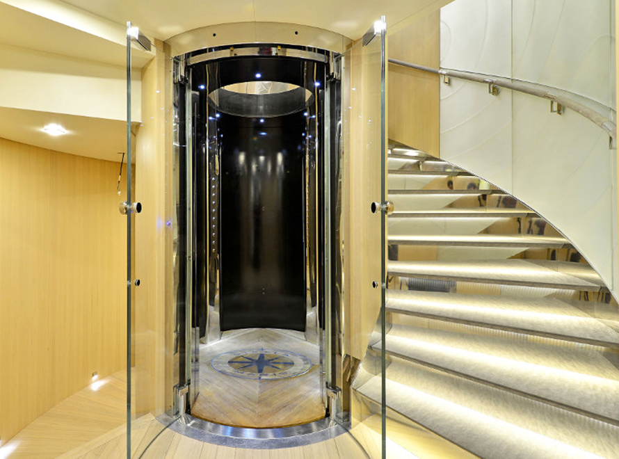 Круглый панорамный лифт