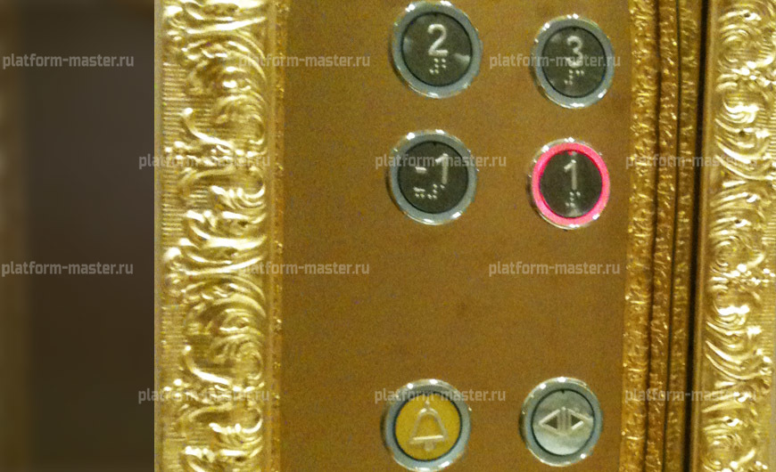 Лифт Centoducatti, отделка "Золото", п. Стольное